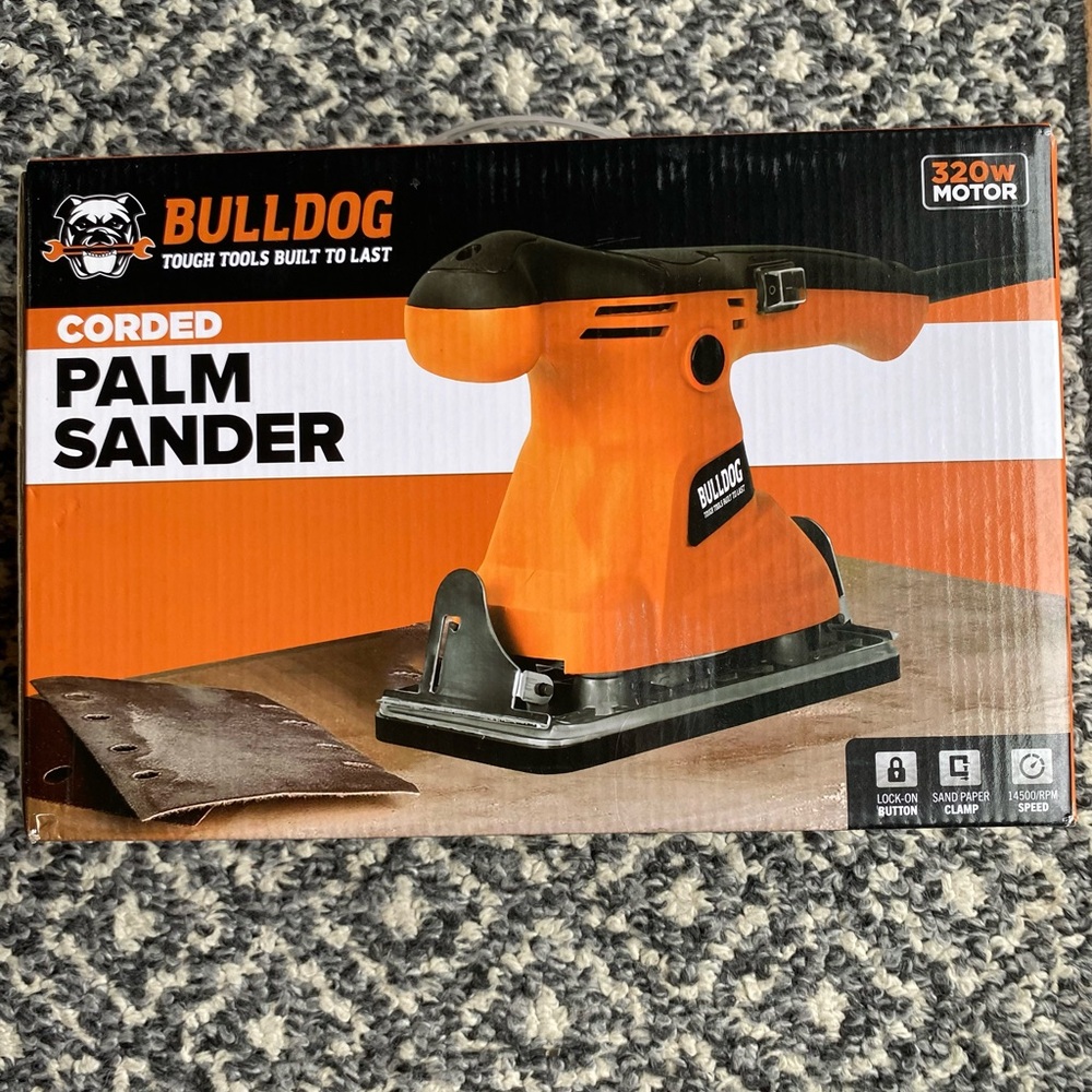 Orange Corded Palm Sander